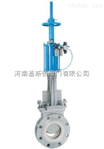 PZ6S73TC氣動(dòng)帶手動(dòng)陶瓷刀型閘閥