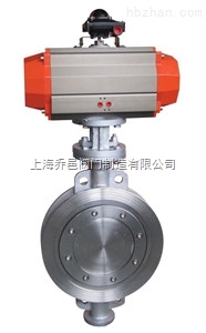 D673H氣動硬密封對夾蝶閥