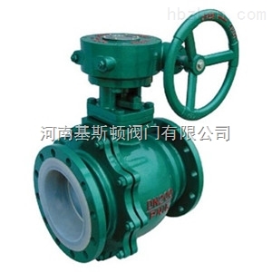Q341F46蝸輪襯氟球閥