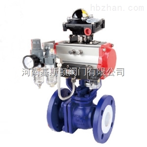 ZSHOF46襯氟氣動O型調節球閥