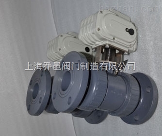 Q941F電動法蘭塑料球閥
