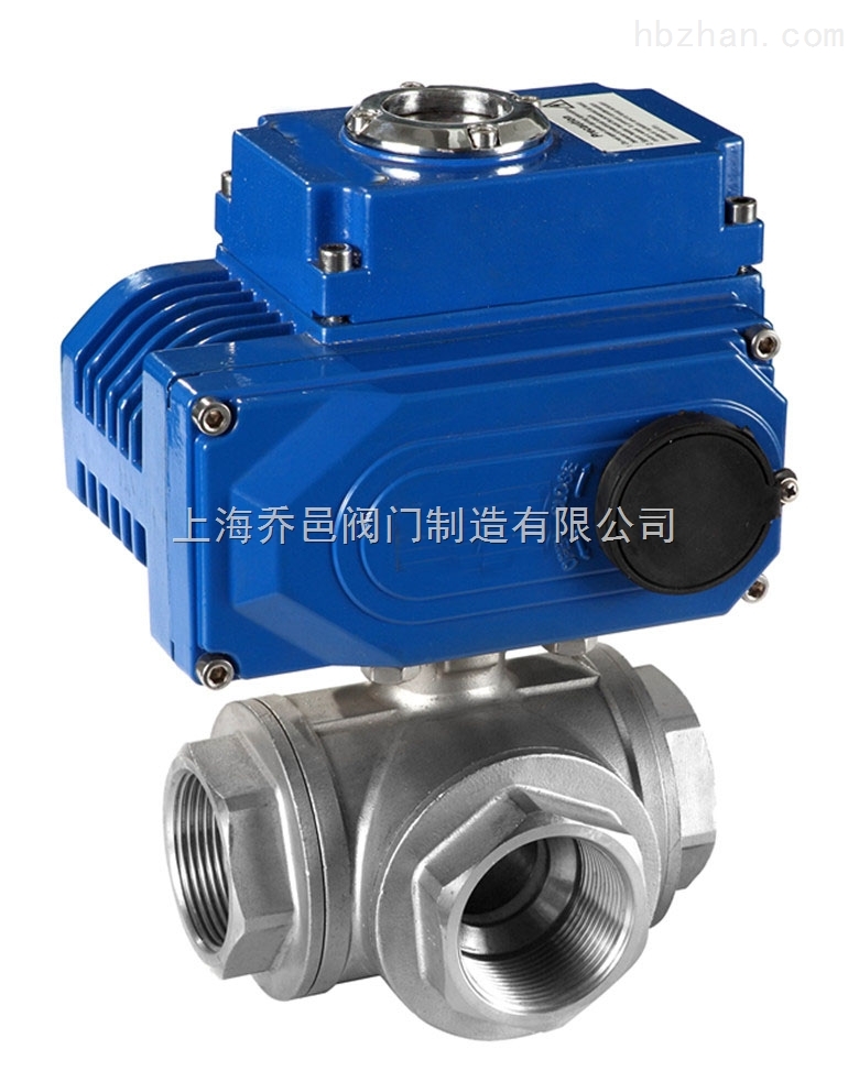 Q914、Q915電動三通內螺紋球閥