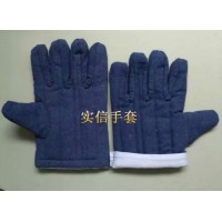 藍(lán)棉手套,勞動布棉手套,牛仔布棉手套，油田棉手套