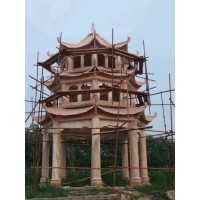 青石六角亭、青石四角亭、青石八角亭、青石亭子、芝麻白石亭