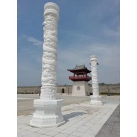 廠家供應【山東濟寧】青石華表、漢白玉華表、青石龍柱、漢白玉龍柱、芝麻白石柱